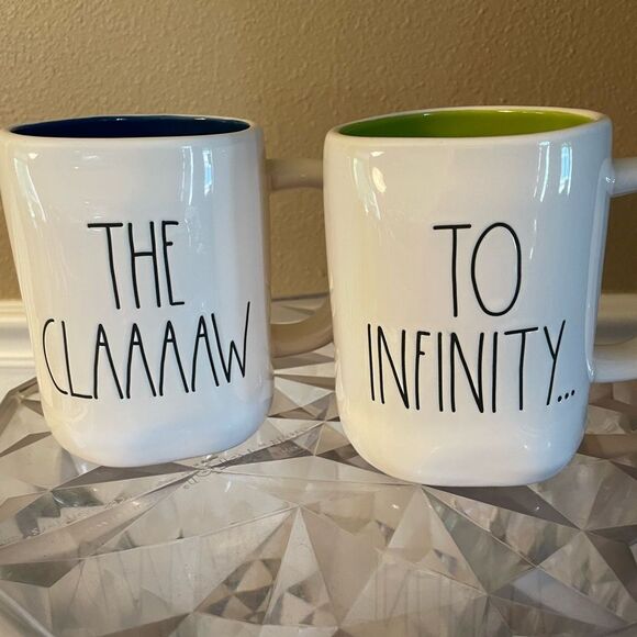 Rae Dunn Pixar Buzz Lightyear and Alien The Claw Coffee Mugs set of 2! - Picture 12 of 12